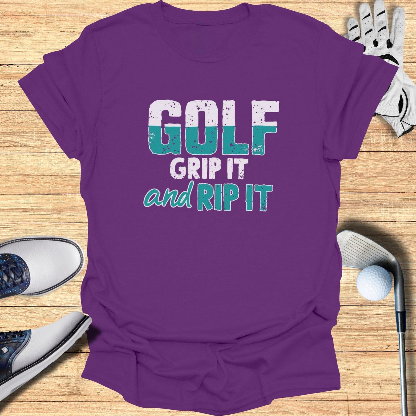 Golf Grip It And Rip It T-Shirt - Funny Golf Tee by Swing Epic