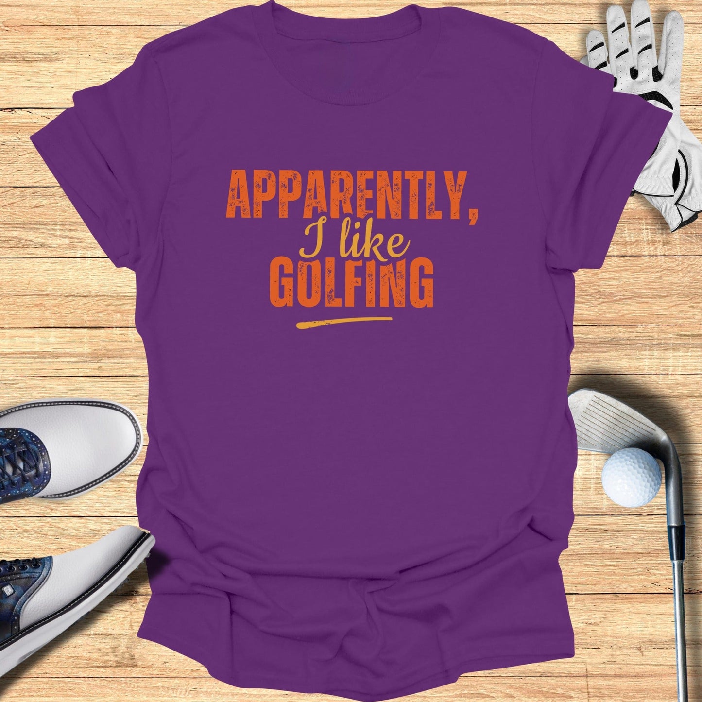Apparently I Like Golfing T-Shirt - Funny Golf Tee by Swing Epic