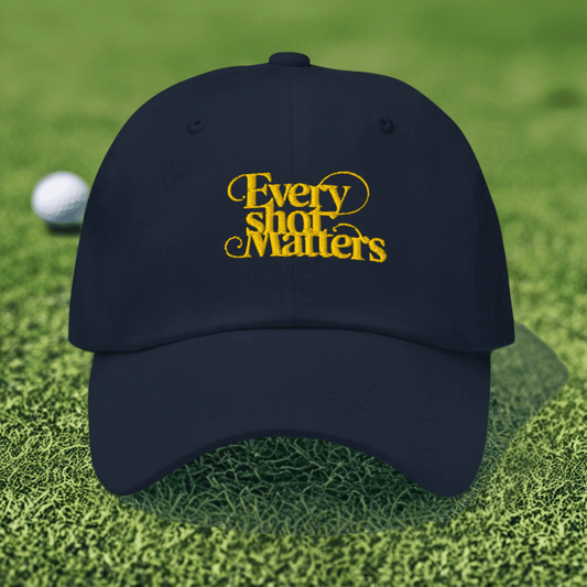 Every Shot Matters Fun Quirky Spirit Embroidered Golf Cap - Funny Golf Tee by Swing Epic