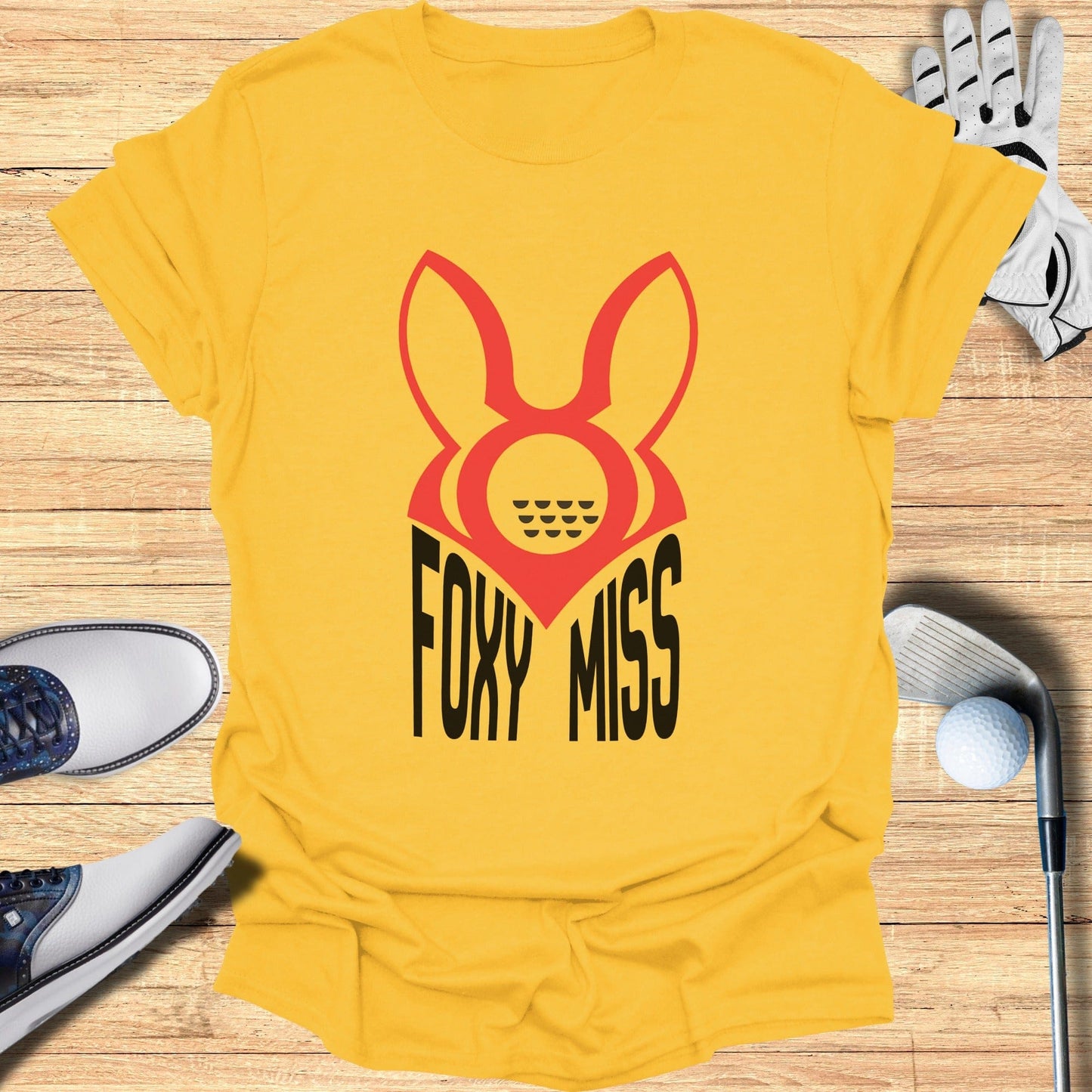 Foxy Miss Graphic Yellow Tee Shirt