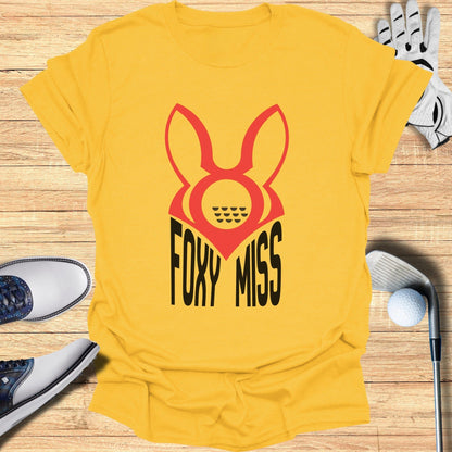Foxy Miss Graphic Yellow Tee Shirt