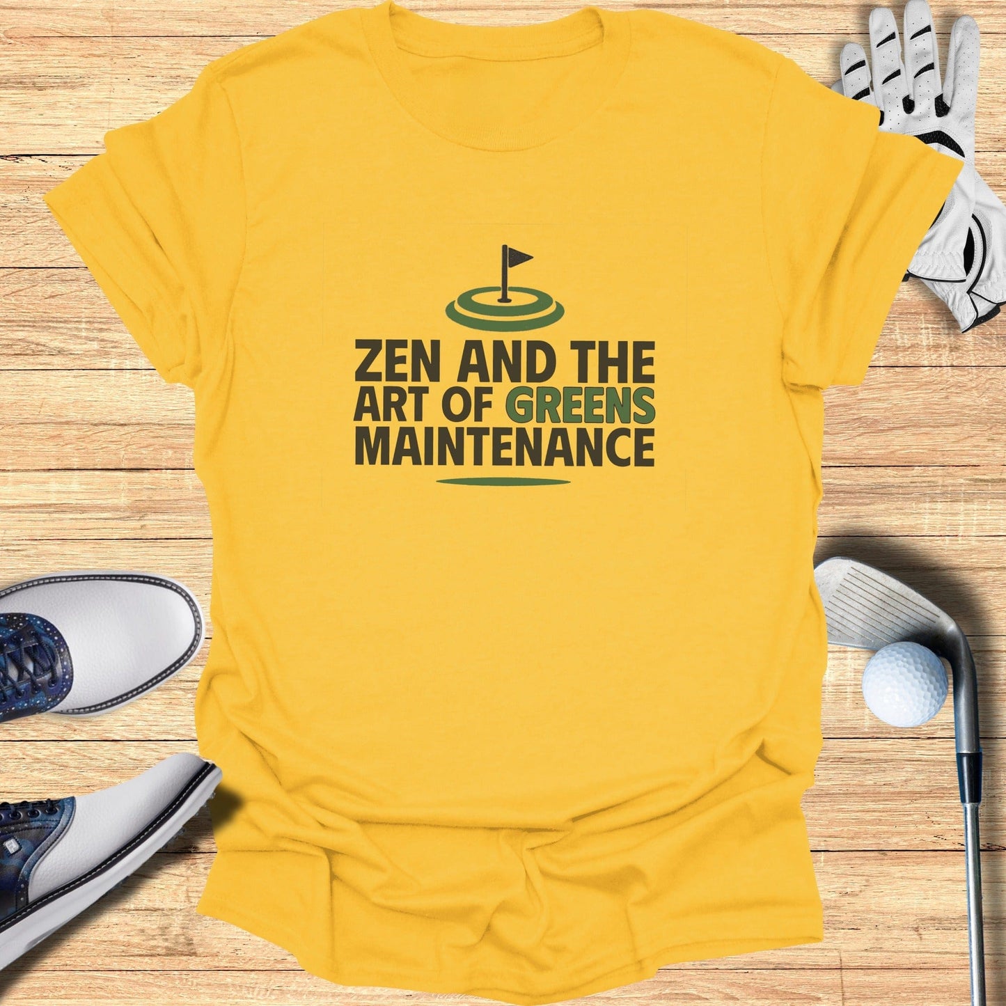 Zen And The Green T-Shirt - Funny Golf Tee by Swing Epic
