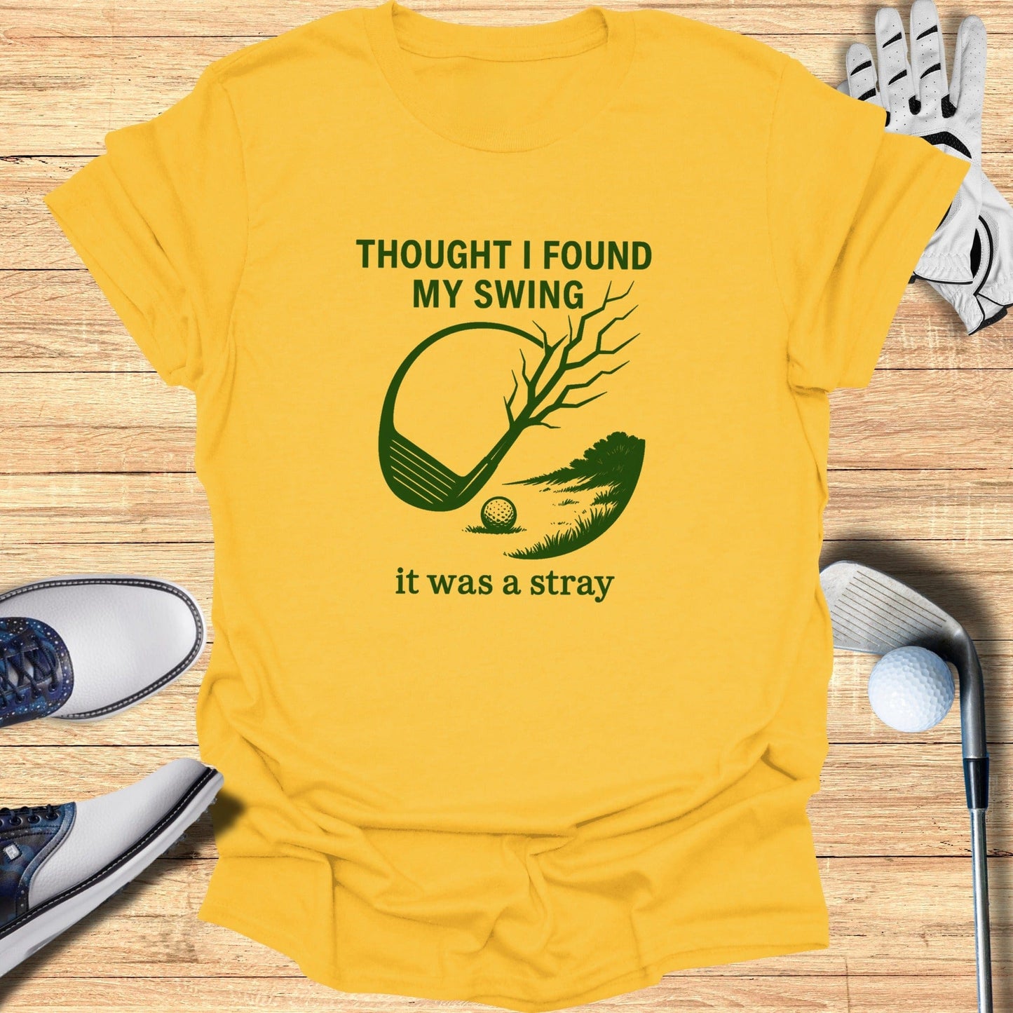 Stray Swing T-Shirt - Funny Golf Tee by Swing Epic
