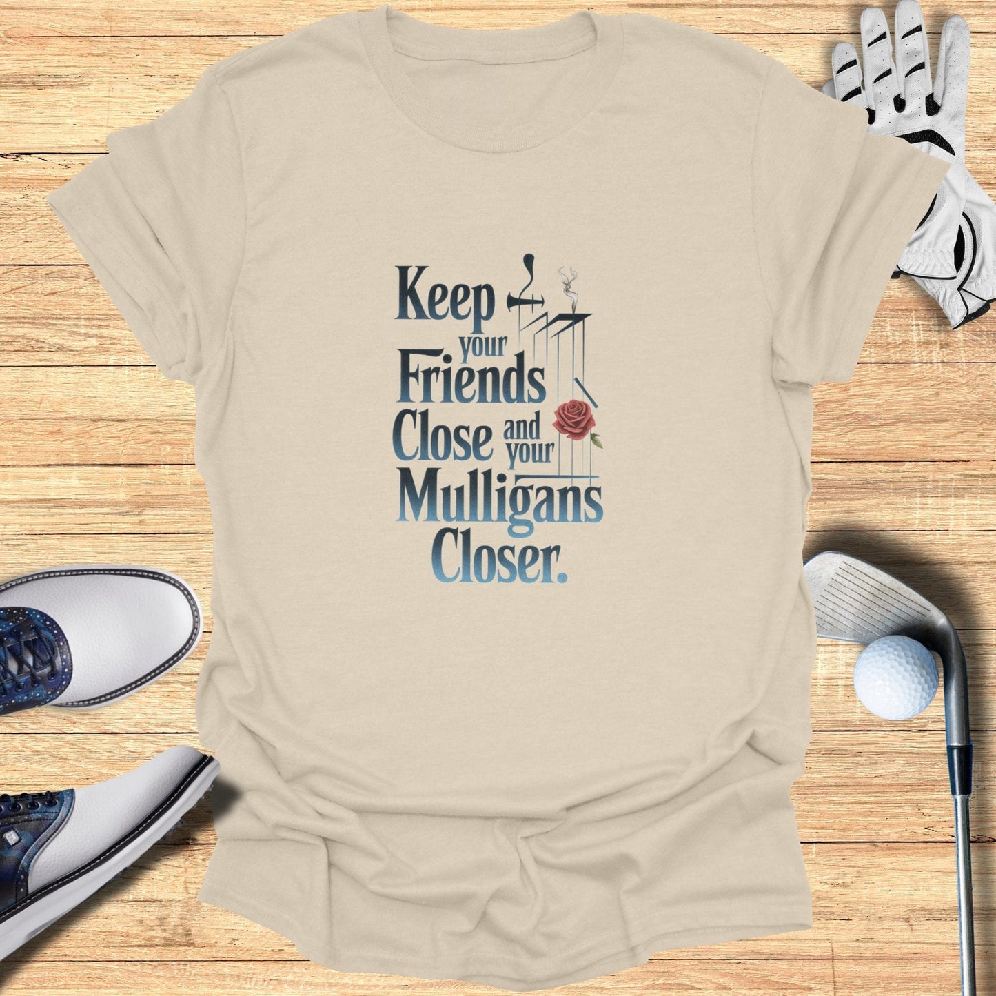 Keep Your Friends Close T-Shirt - Funny Golf Tee by Swing Epic