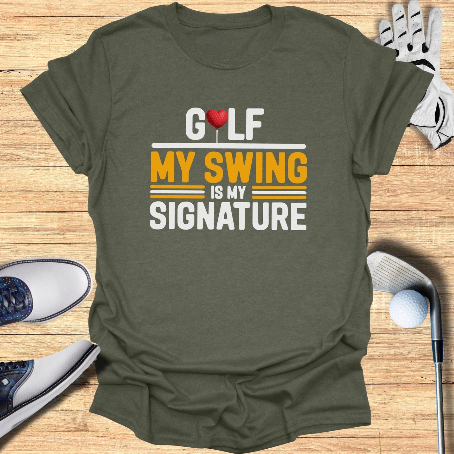 My Swing Is My Signature T-Shirt - Funny Golf Tee by Swing Epic