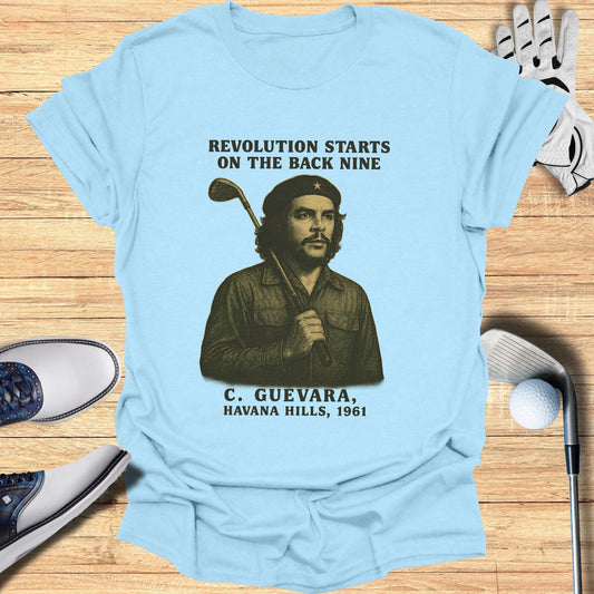 Revolution Starts On The Back Nine T-Shirt - Funny Golf Tee by Swing Epic