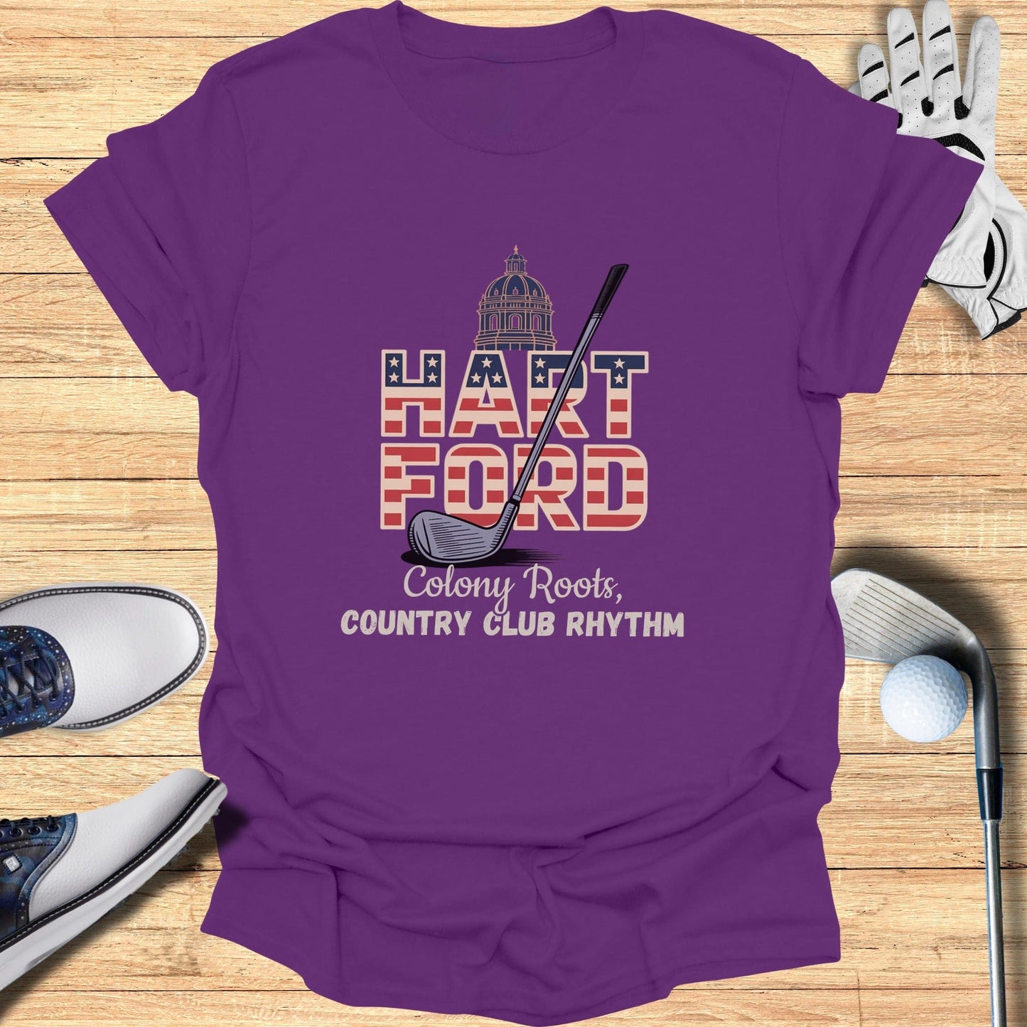 Hartford Golf T-Shirt - Funny Golf Tee by Swing Epic