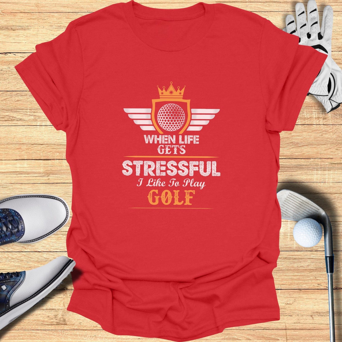 Stress & Golf T-Shirt - Funny Golf Tee by Swing Epic