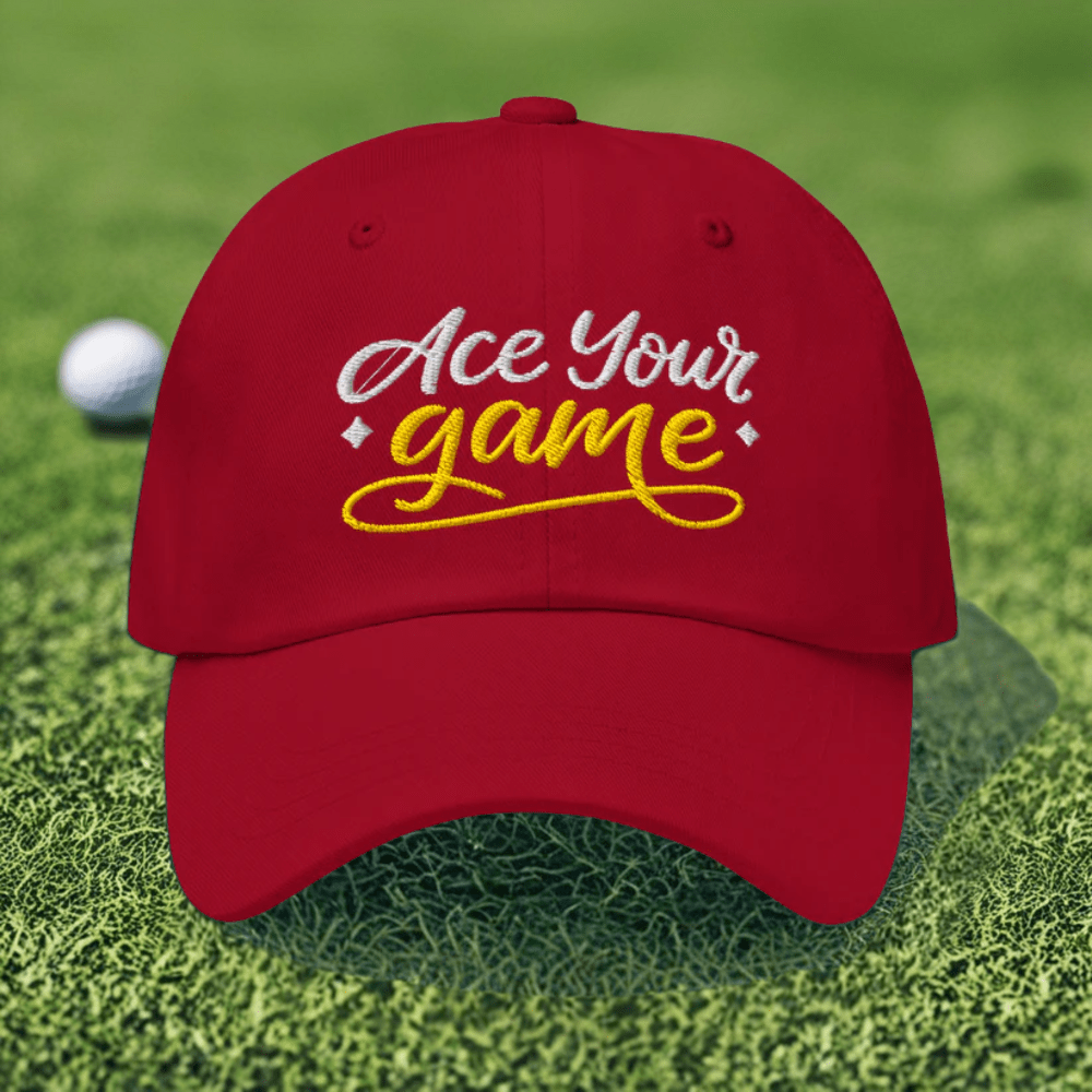 Ace Your Game Fun and Stylish Embroidered Golf Cap - Funny Golf Tee by Swing Epic