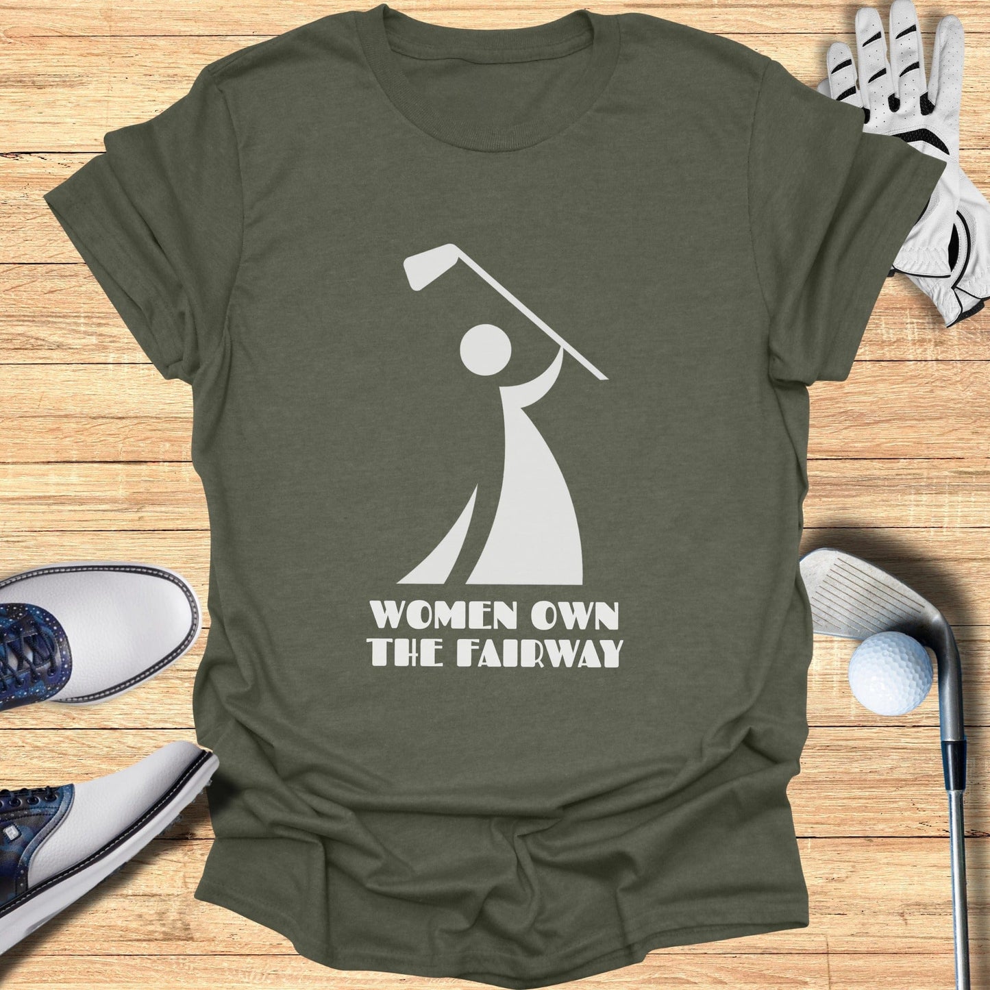 Women Own The Fairway Golf Enthusiast T-shirt