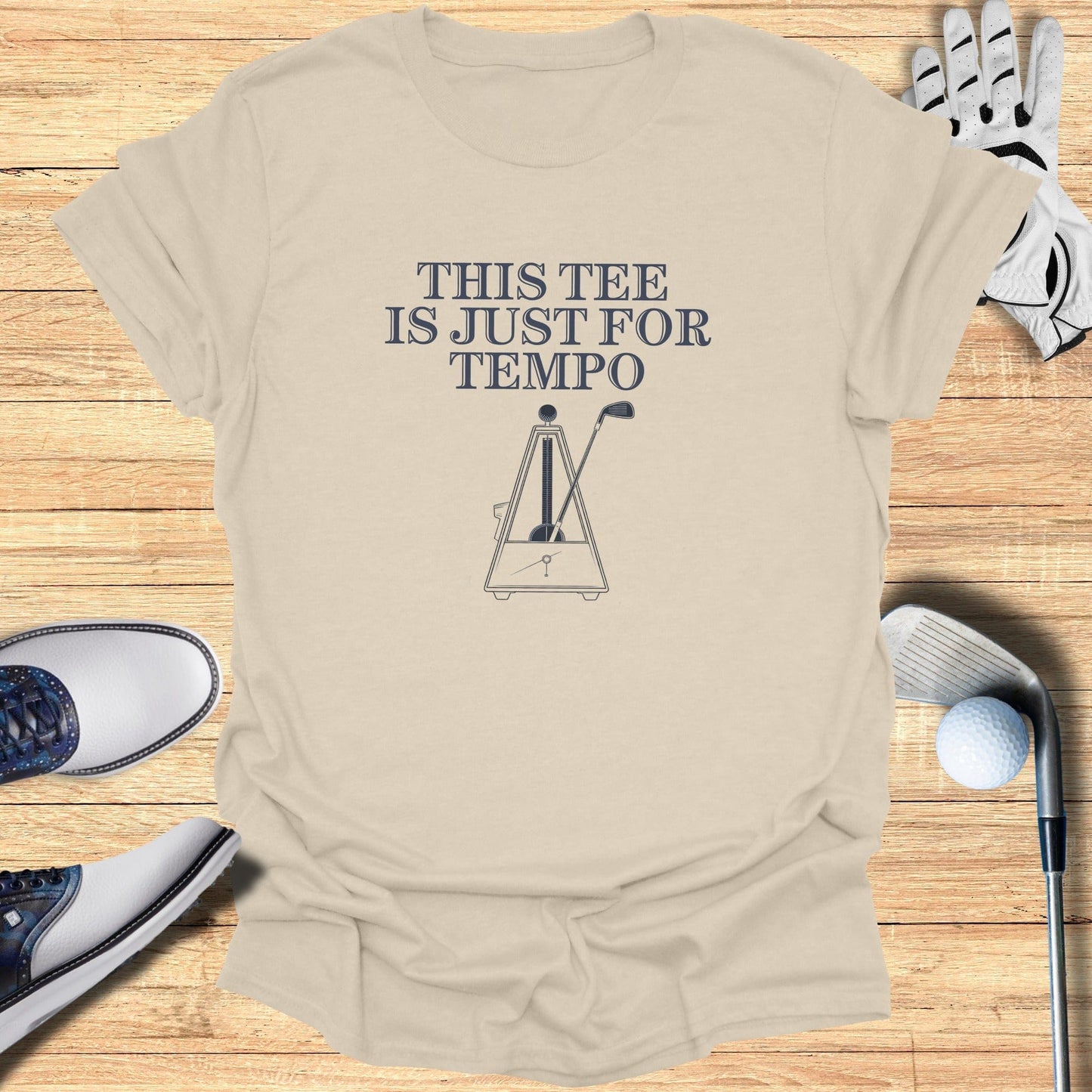 Tempo Tee Only T-Shirt - Funny Golf Tee by Swing Epic