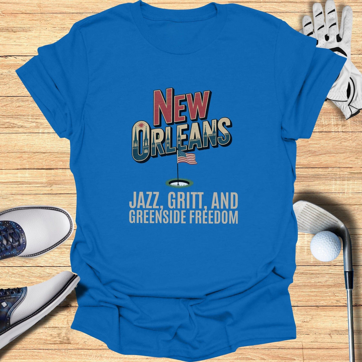 New Orleans Golf T-Shirt - Funny Golf Tee by Swing Epic