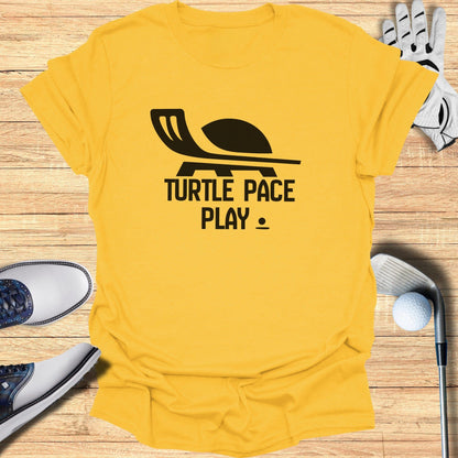 Turtle Pace Play Graphic T-Shirt for Golf Enthusiasts
