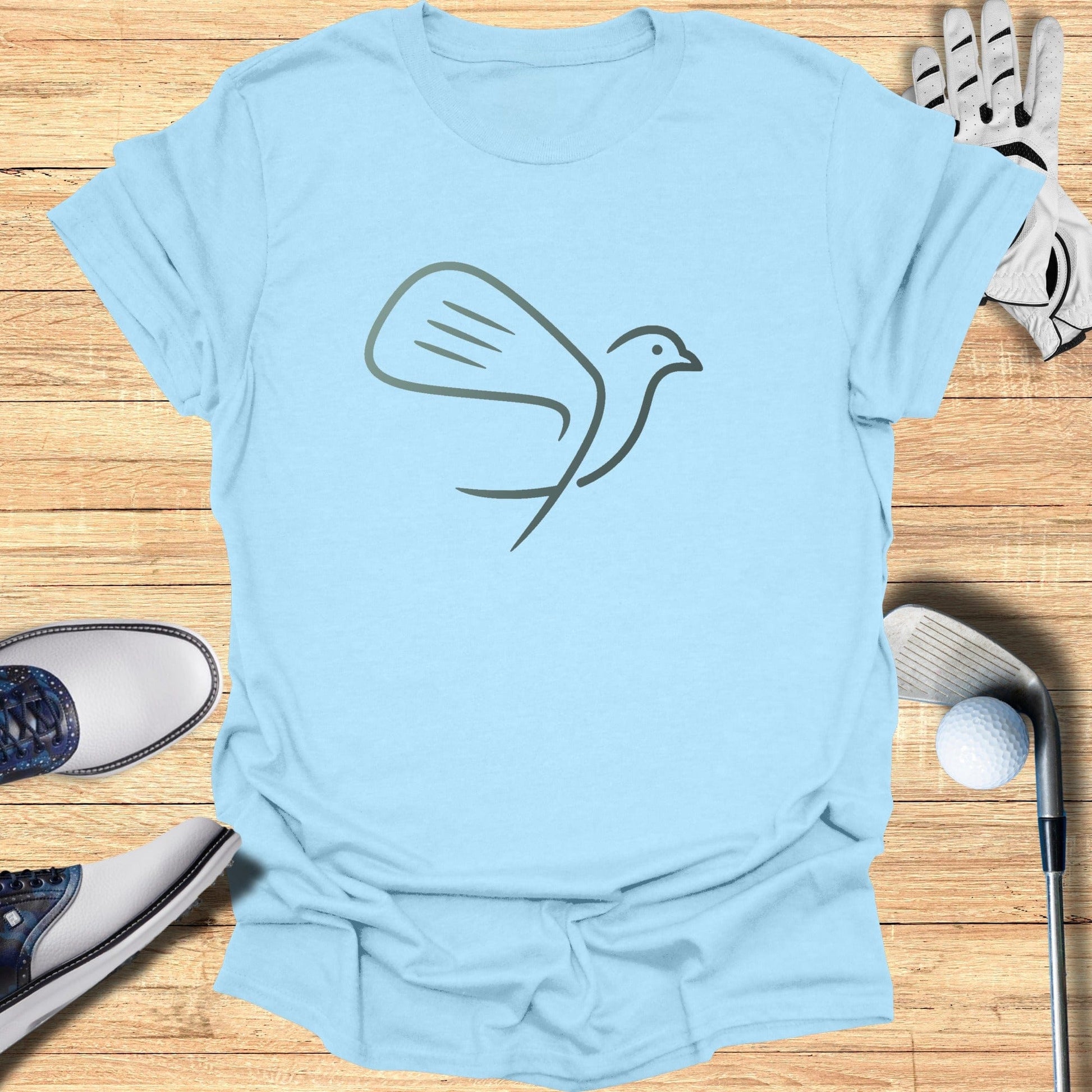 Birdie in Flight T-Shirt - Funny Golf Tee by Swing Epic