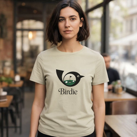 Birdie Cute Illustrated Bird Graphic T-Shirt