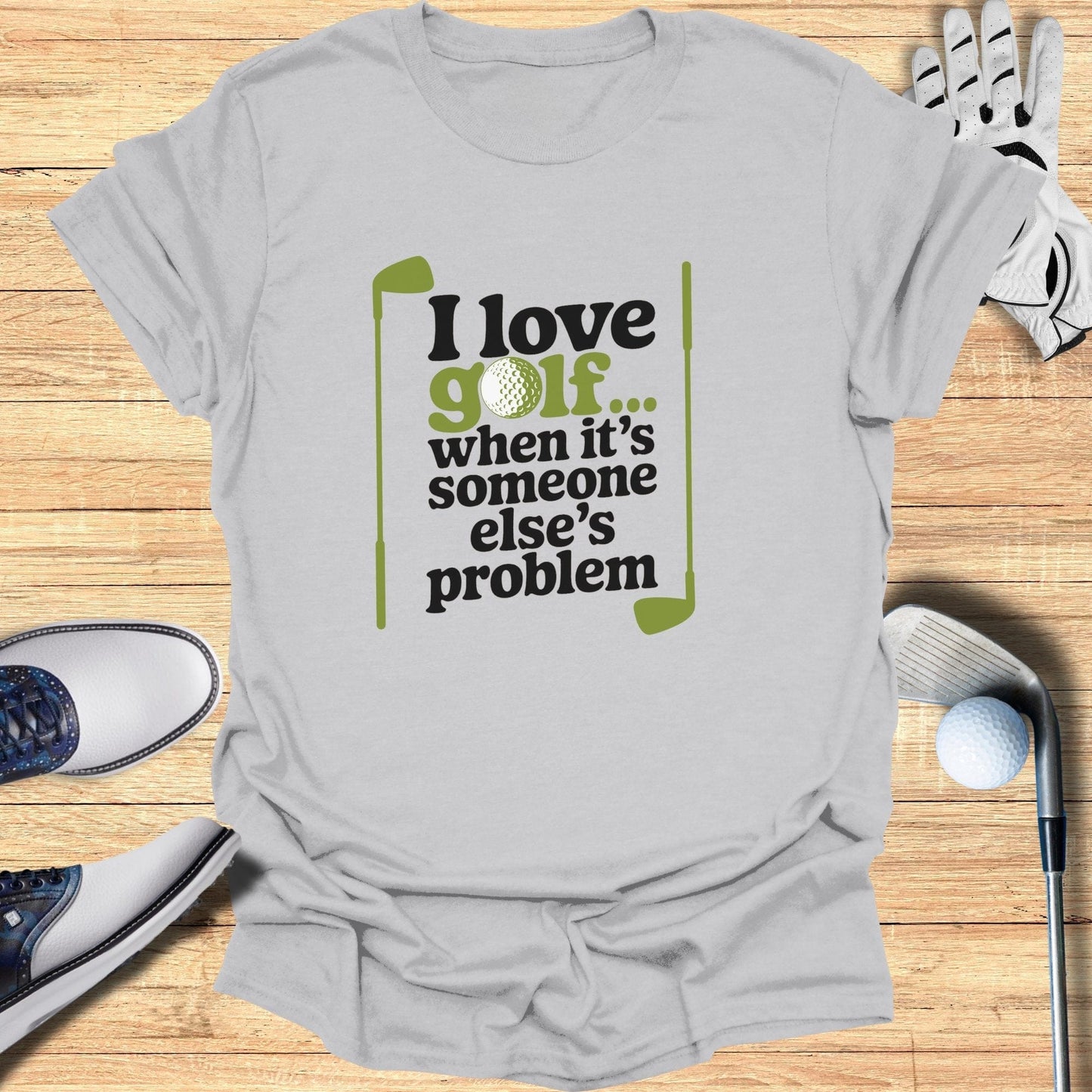 I love Golf T-Shirt - Funny Golf Tee by Swing Epic