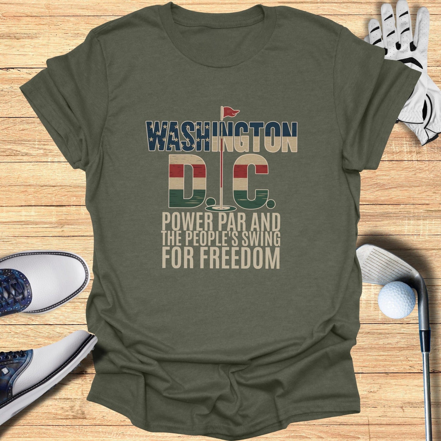 Washington DC Golf T-Shirt - Funny Golf Tee by Swing Epic