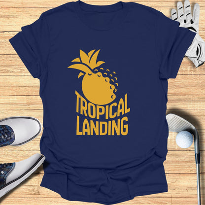 Tropical Landing Graphic Tee for Casual Wear