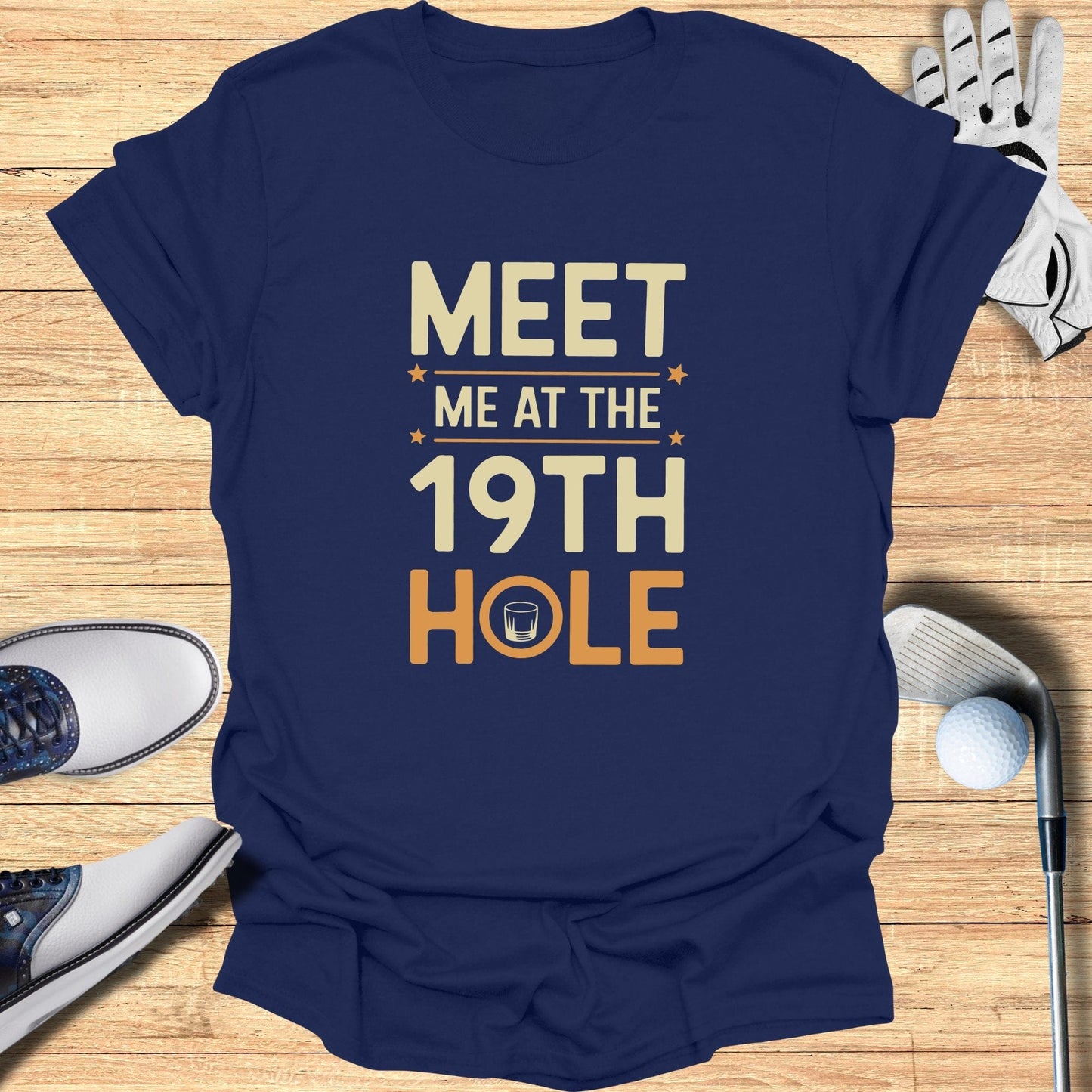 Meet Me At The 19th Hole T-Shirt - Funny Golf Tee by Swing Epic