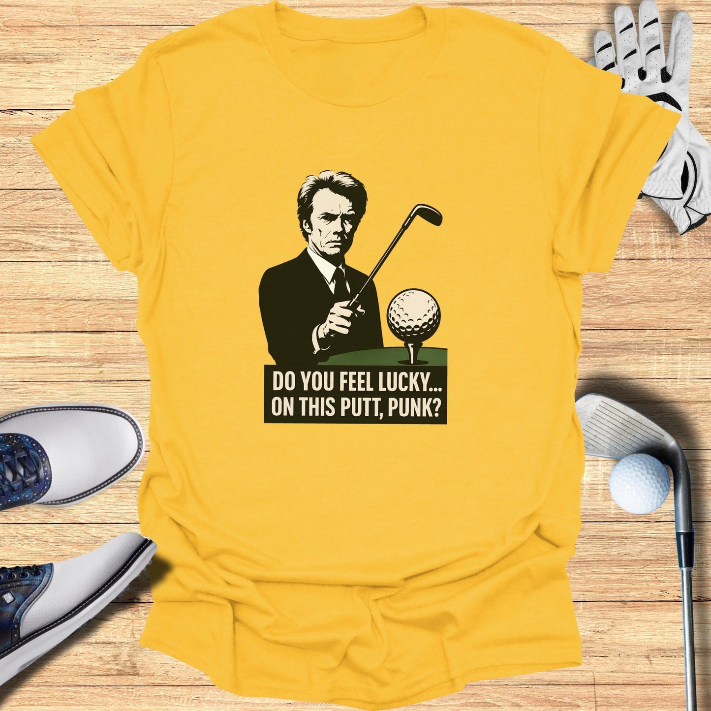 Do You Feel Lucky, Putt? T-Shirt - Funny Golf Tee by Swing Epic