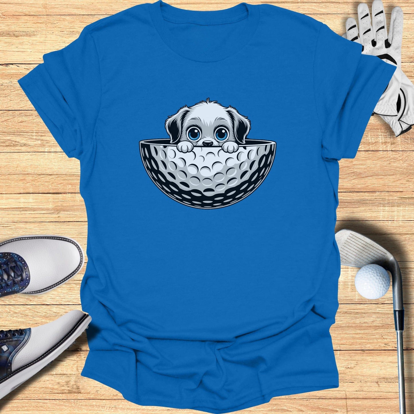 Adorable Puppy Hidden in Golf Ball Design Tee