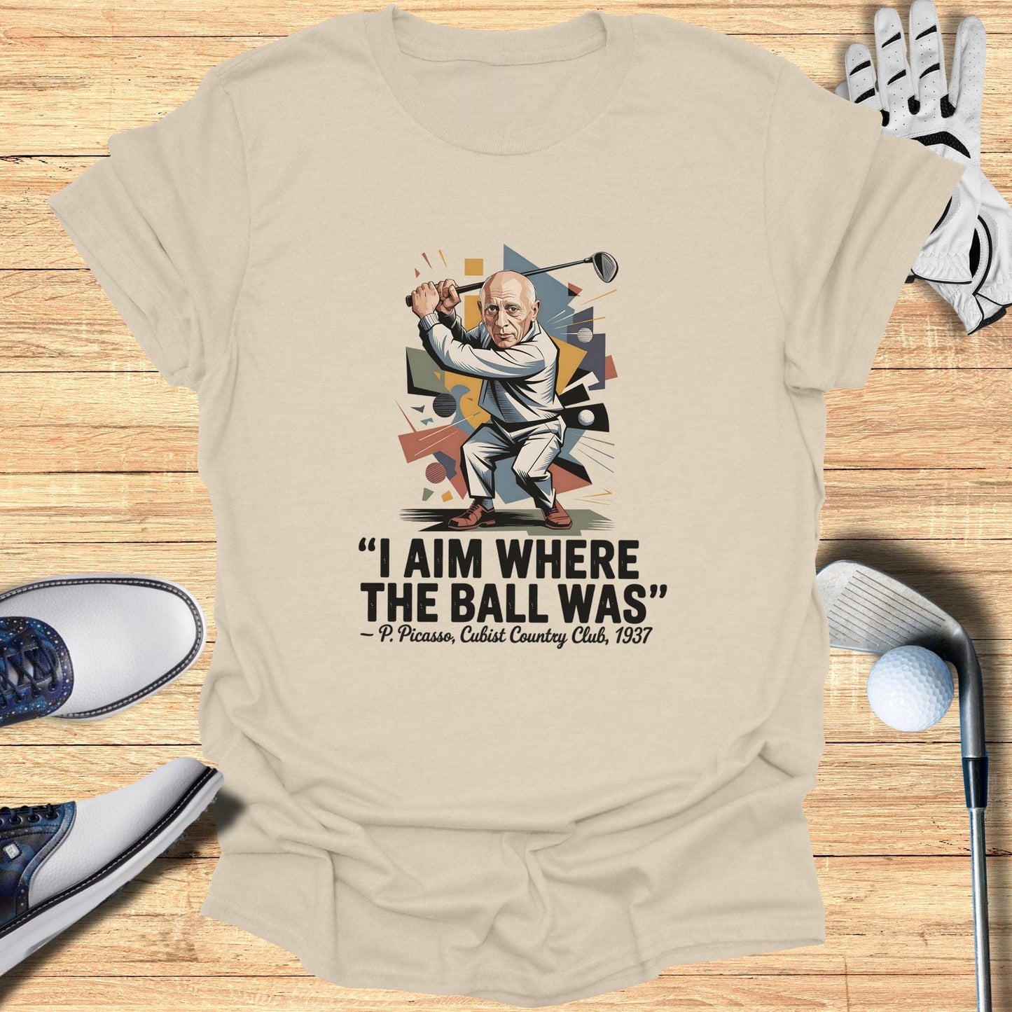 I Aim Where The Ball Was T-Shirt - Funny Golf Tee by Swing Epic