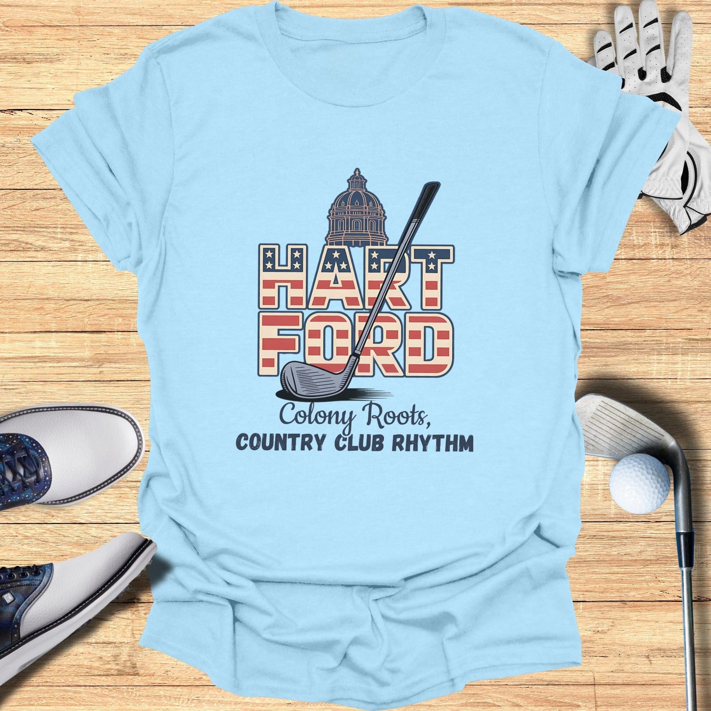 Hartford Golf T-Shirt - Funny Golf Tee by Swing Epic