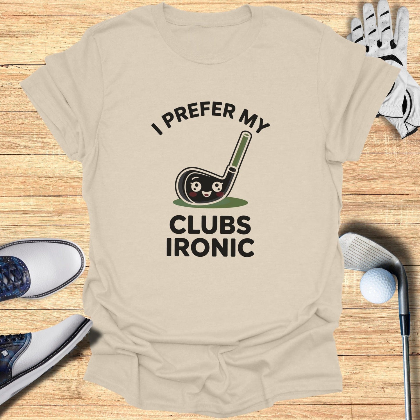 Ironic Clubs Only T-Shirt - Funny Golf Tee by Swing Epic