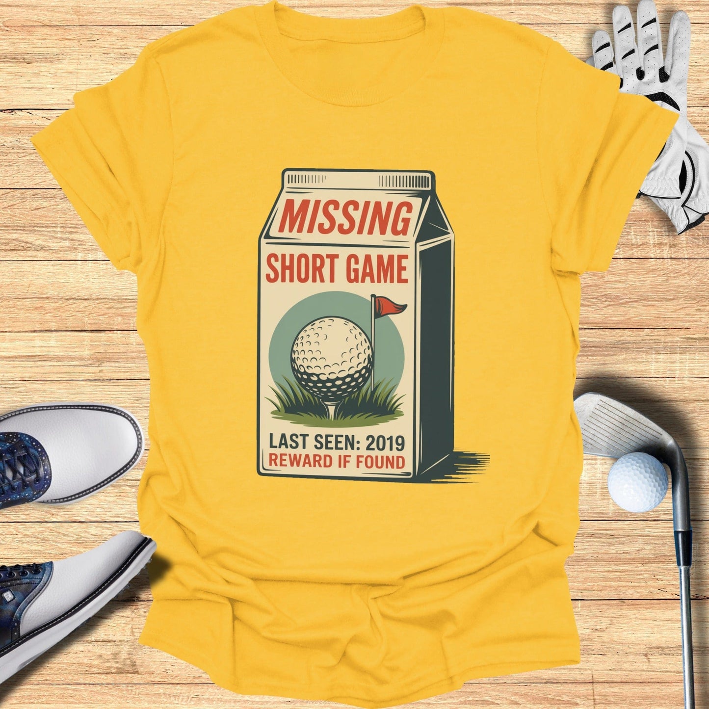 Missing Short Game T-Shirt - Funny Golf Tee by Swing Epic