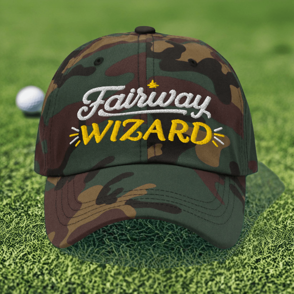 Fairway Wizard Embroidered Golf Cap - Funny Golf Tee by Swing Epic