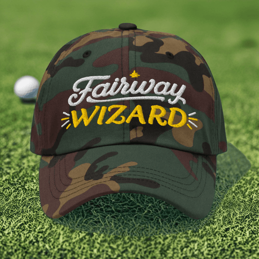 Fairway Wizard Embroidered Golf Cap - Funny Golf Tee by Swing Epic