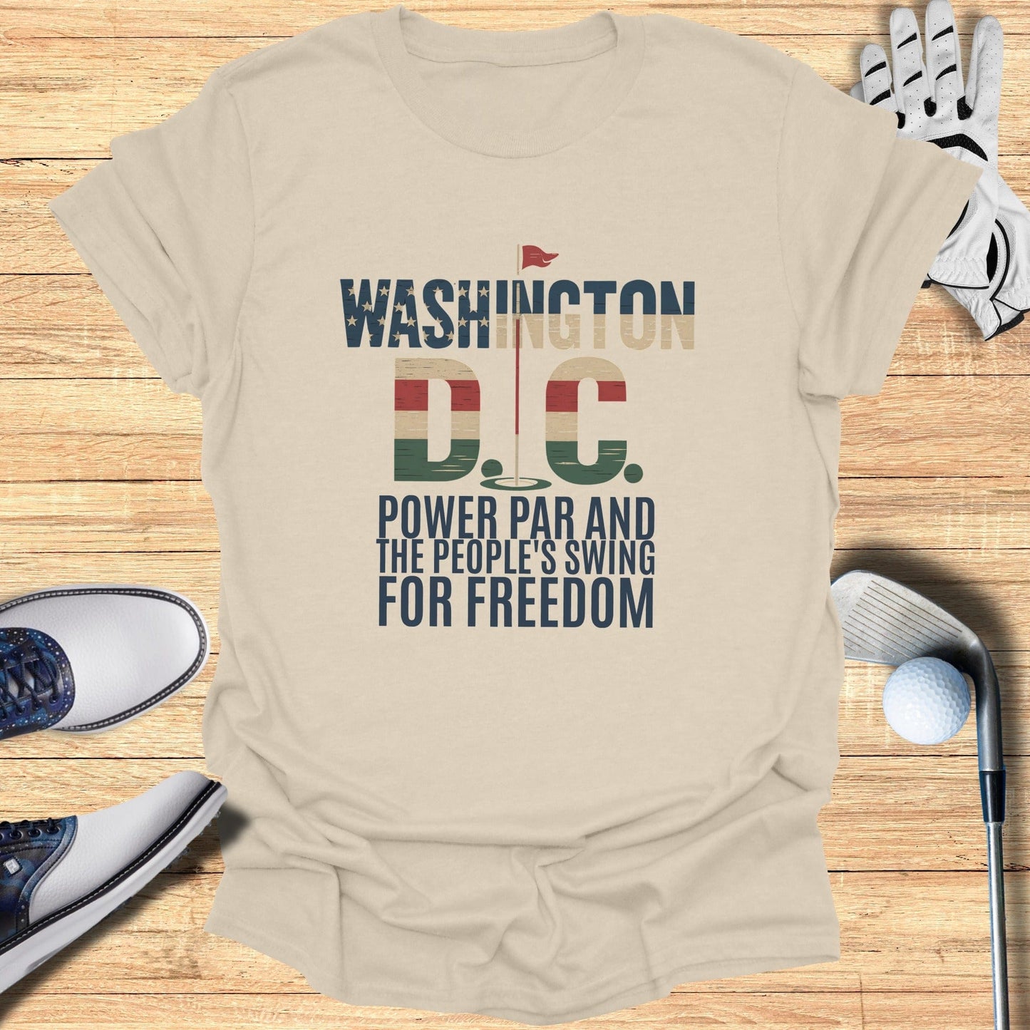 Washington DC Golf T-Shirt - Funny Golf Tee by Swing Epic