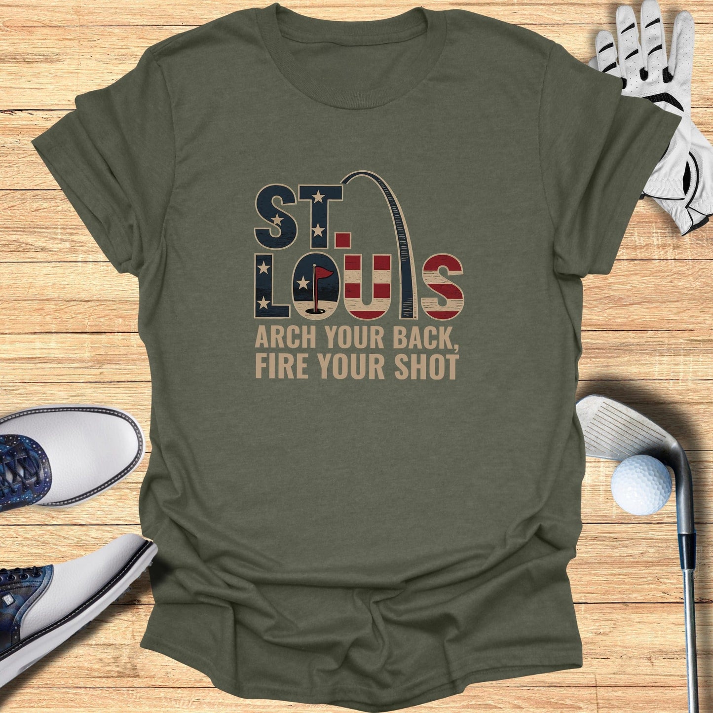 St. Louis Golf T-Shirt - Funny Golf Tee by Swing Epic