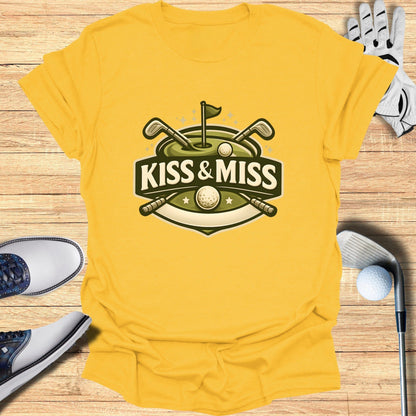 Kiss & Miss Golf Themed Graphic T-Shirt
