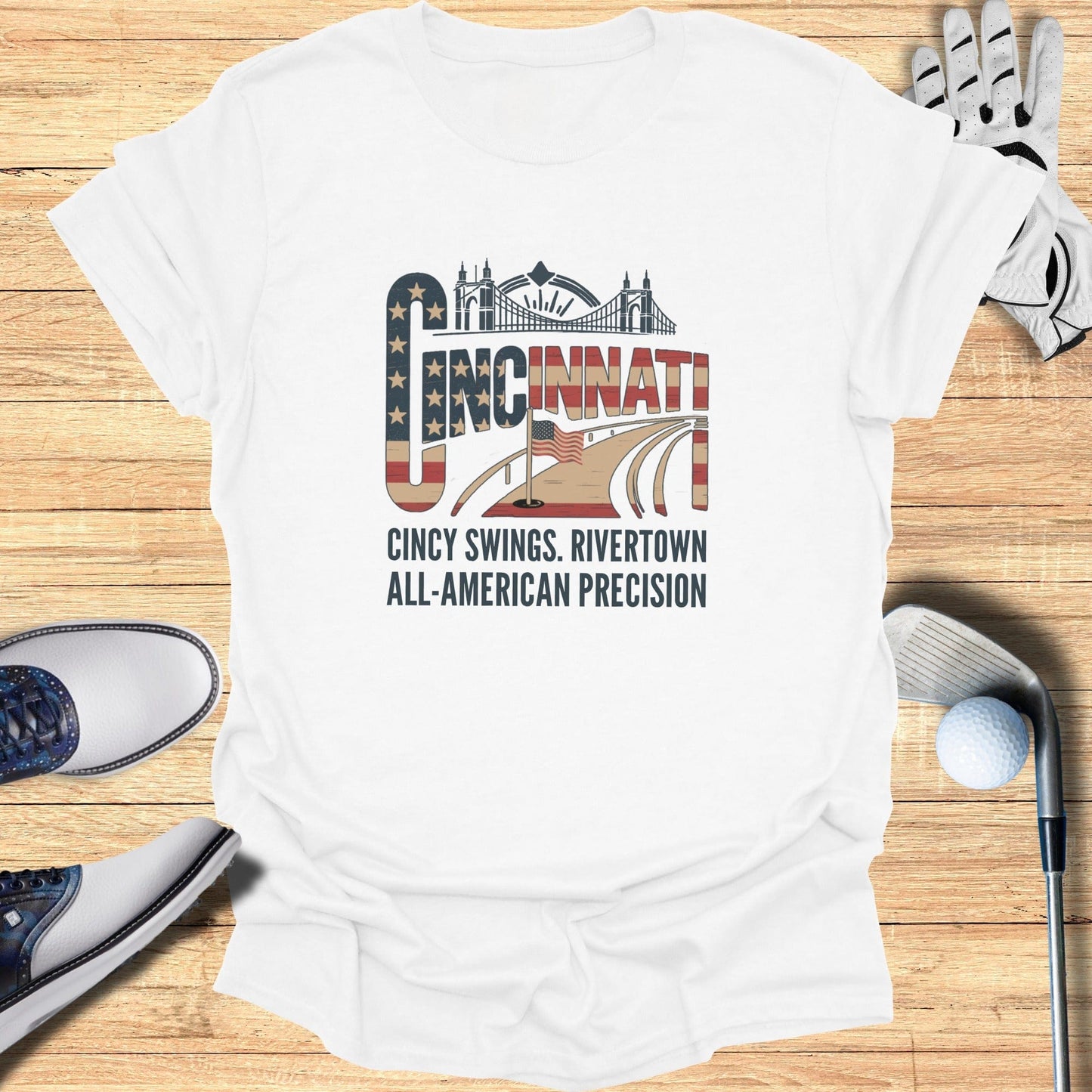 Cincinnati Golf T-Shirt - Funny Golf Tee by Swing Epic