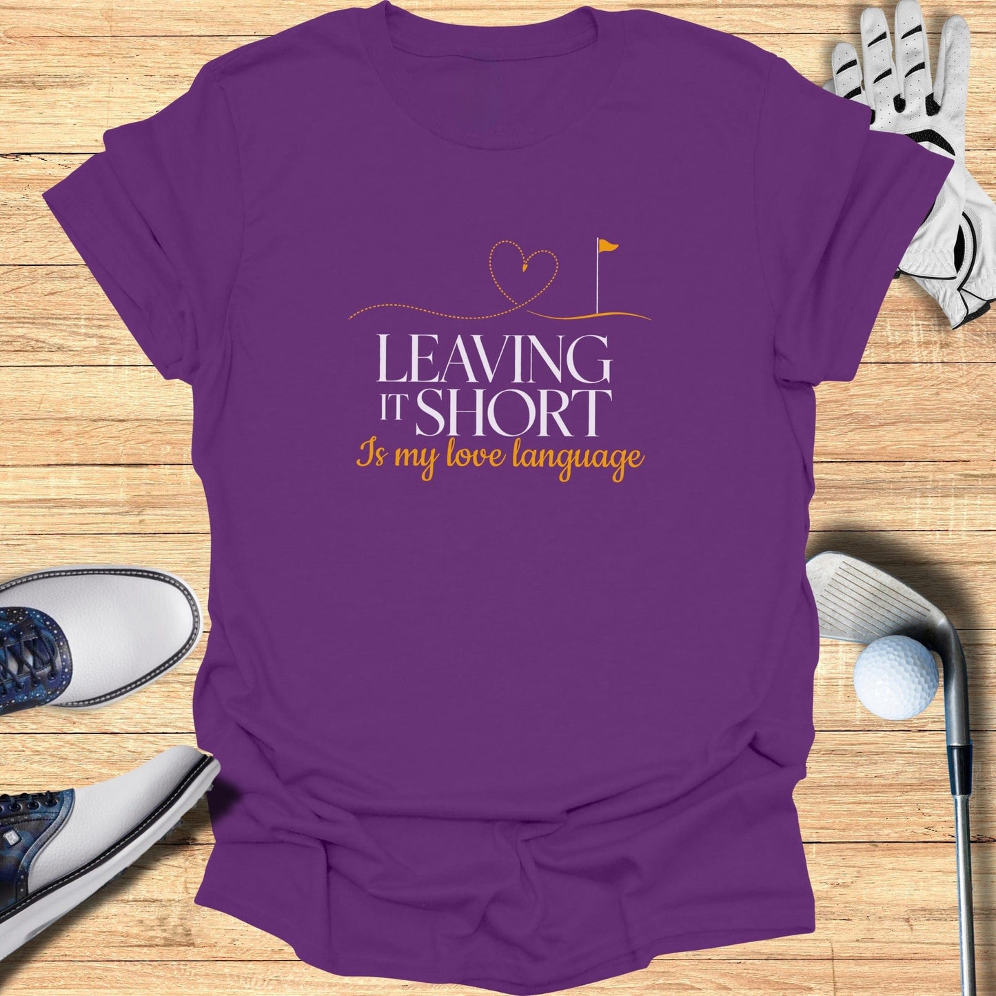 Leaving It Short T-Shirt - Funny Golf Tee by Swing Epic