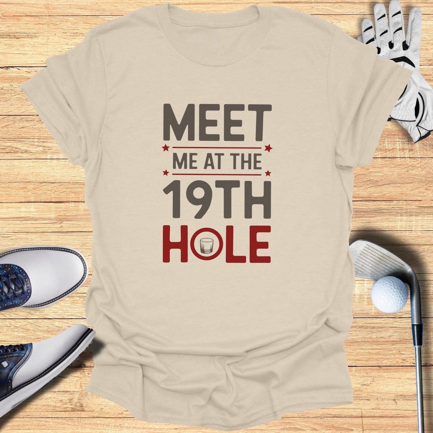Meet Me At The 19th Hole T-Shirt - Funny Golf Tee by Swing Epic