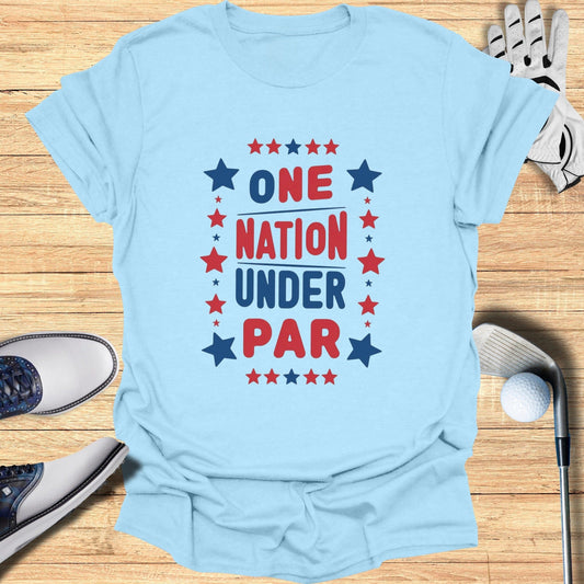 One Nation T-Shirt - Funny Golf Tee by Swing Epic