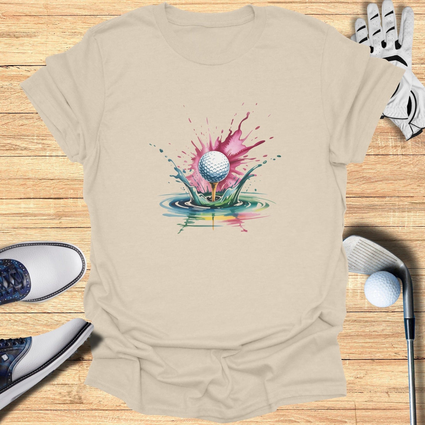 Color Splash Golf T-Shirt - Funny Golf Tee by Swing Epic