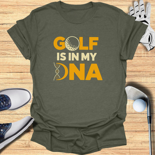 Golf Is In My DNA T-Shirt - Funny Golf Tee by Swing Epic