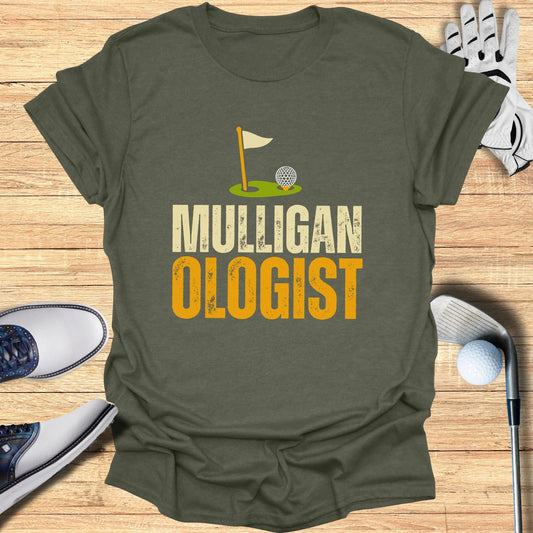 Mulligan Ologist T-Shirt - Funny Golf Tee by Swing Epic