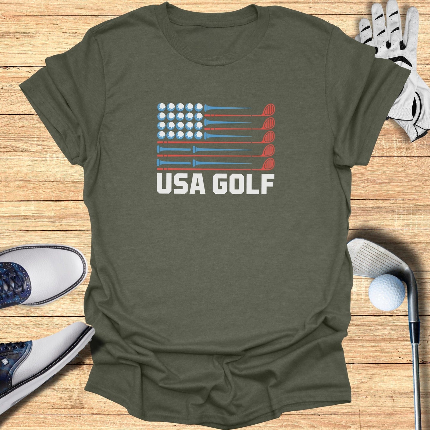 USA Golf T-Shirt - Funny Golf Tee by Swing Epic