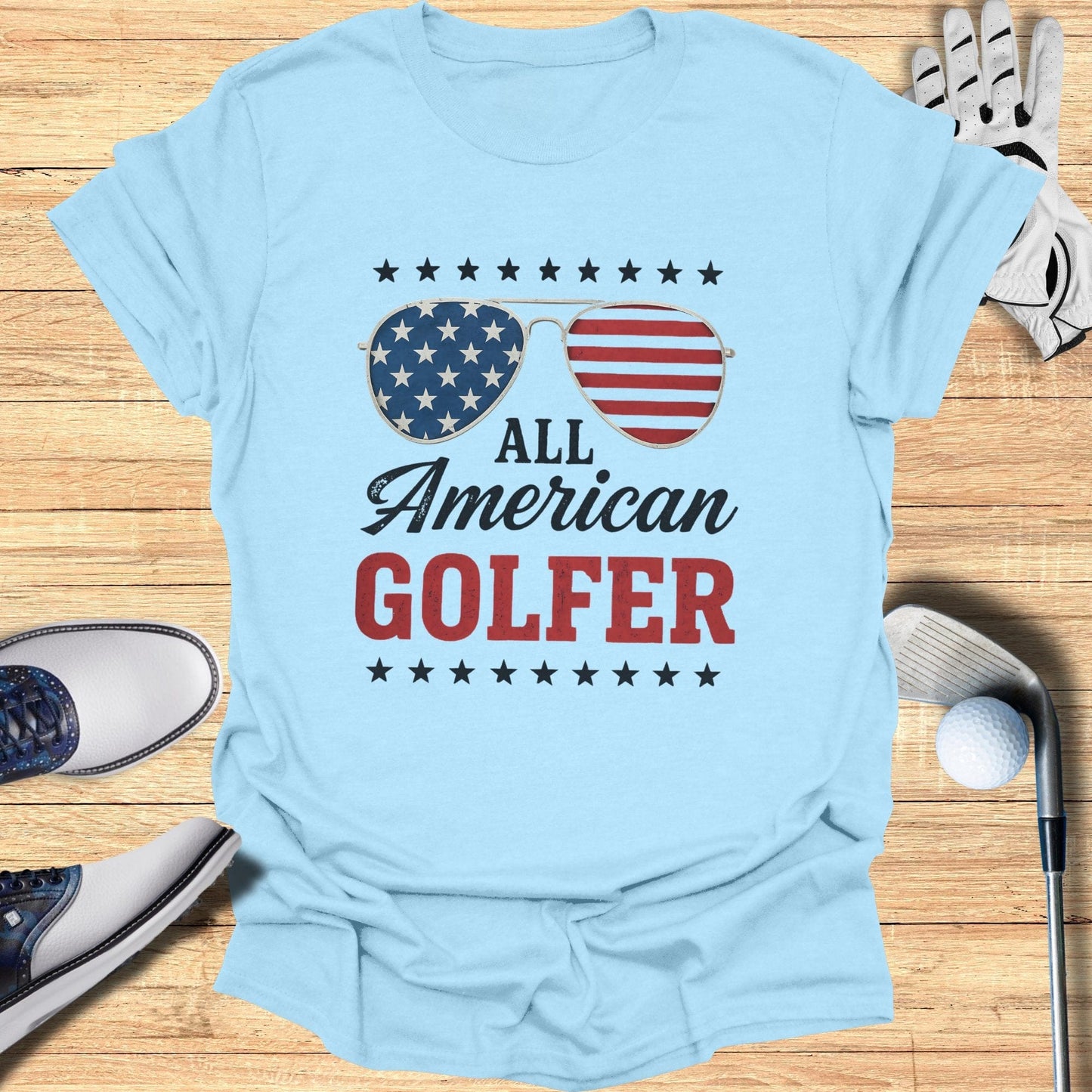 All American Golfer T-Shirt - Funny Golf Tee by Swing Epic