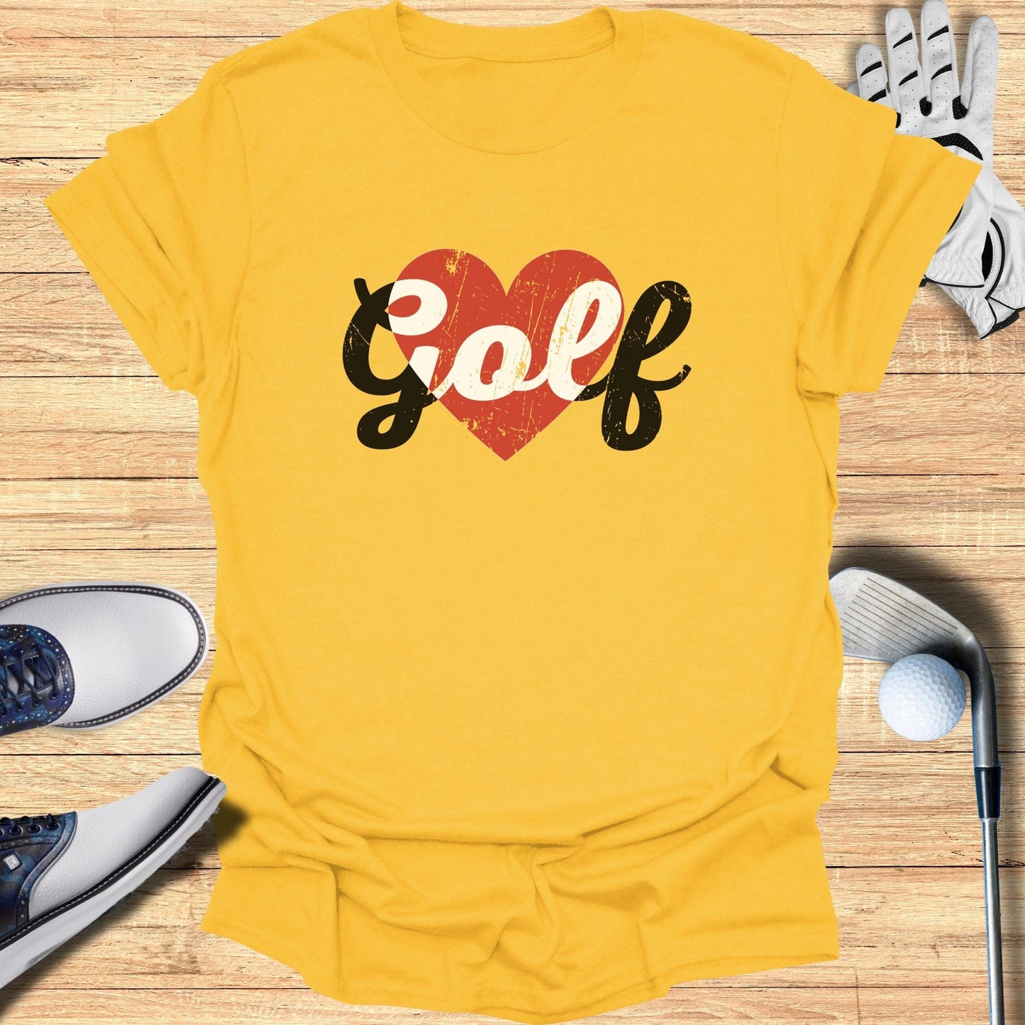 Golf Heart T-Shirt - Funny Golf Tee by Swing Epic