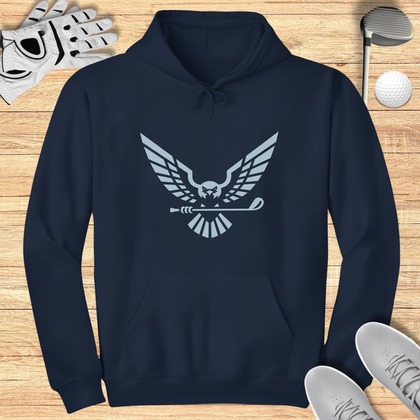 Golf Eagle Graphic Design Hooded Sweatshirt Product