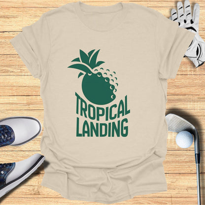 Tropical Landing Graphic Tee for Golf Enthusiasts