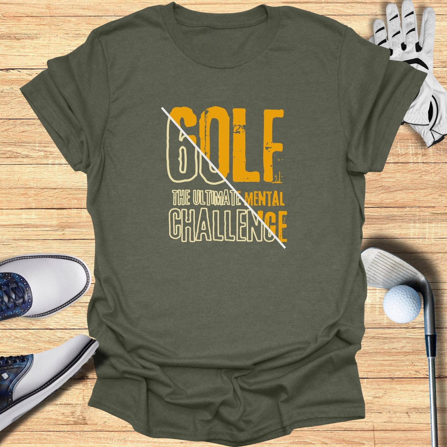 Golf The Ultimate Mental Challenge T-Shirt - Funny Golf Tee by Swing Epic