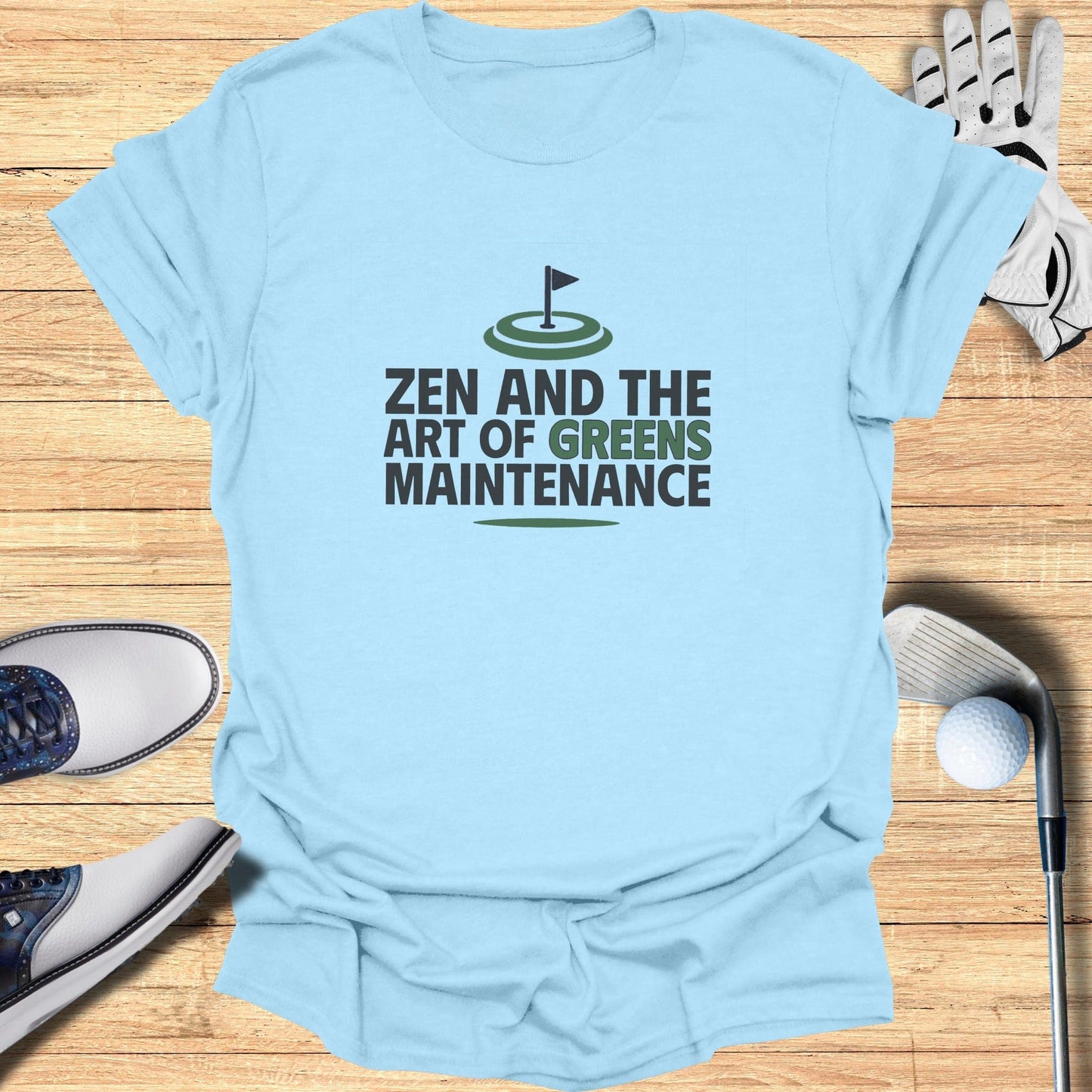 Zen And The Green T-Shirt - Funny Golf Tee by Swing Epic