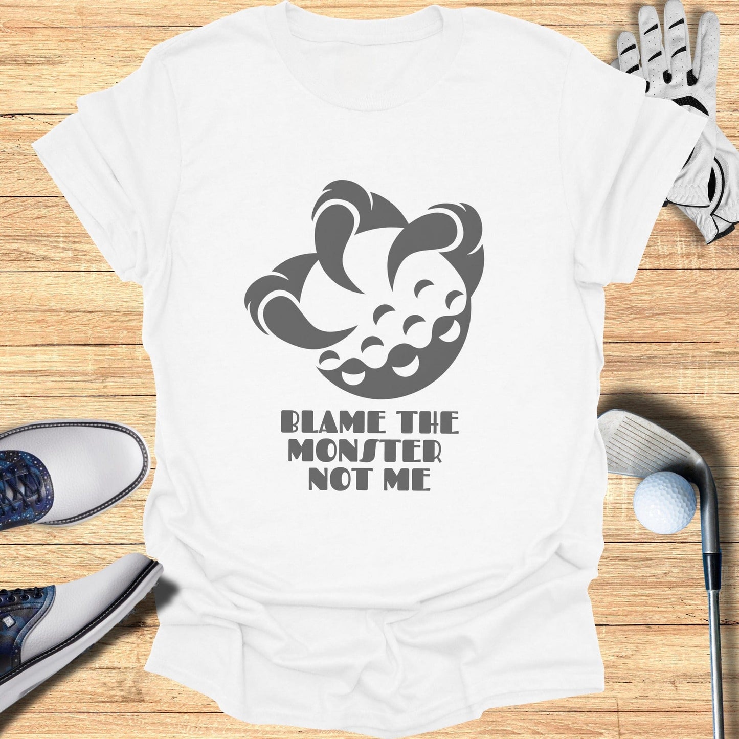 Blame The Monster Not Me Graphic Tee for Casual Wear