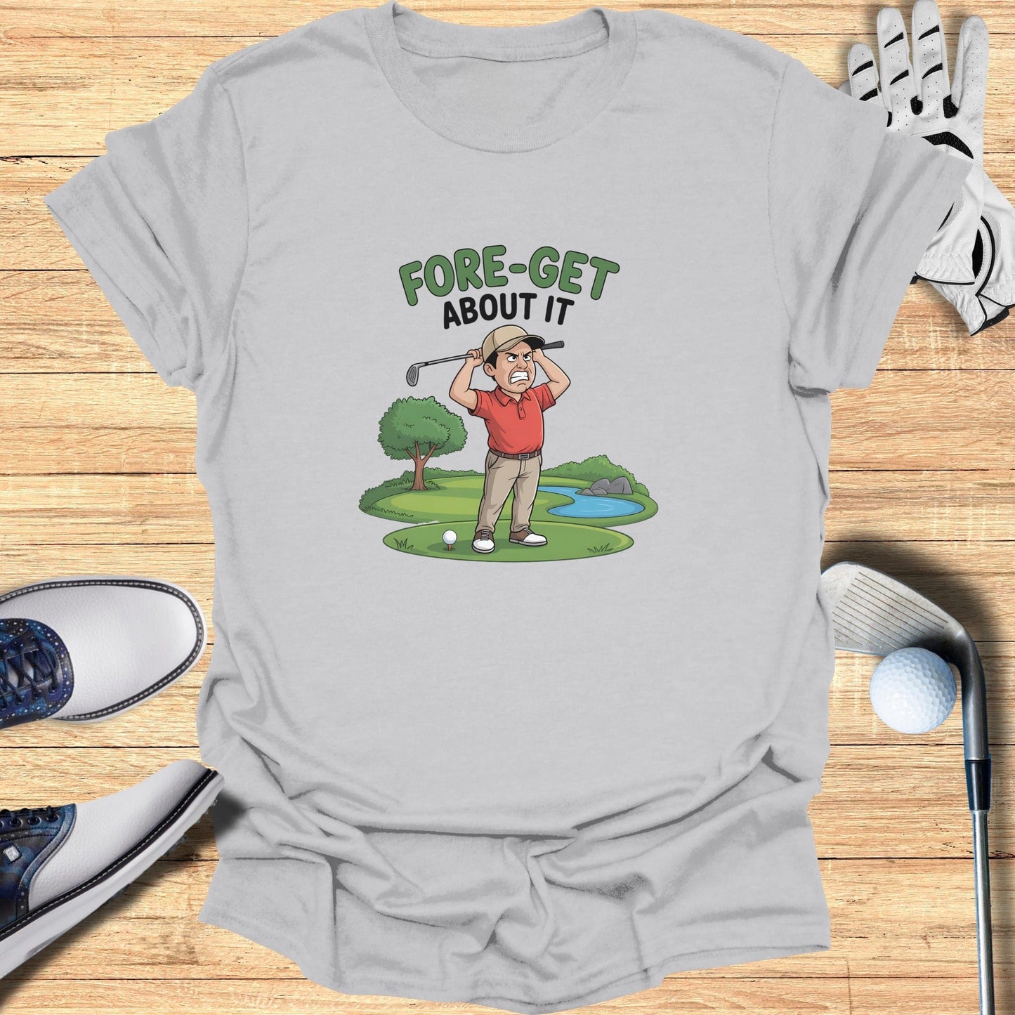 Fore-Get About It T-Shirt - Funny Golf Tee by Swing Epic